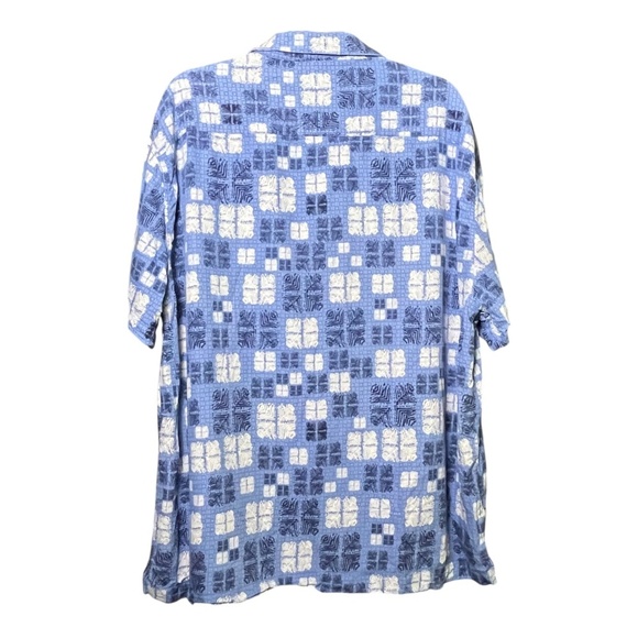 Nat Nast Shirt Mens XXL Blue Silk & Cotton Luxury Originals Button Up Shirt - Picture 4 of 8